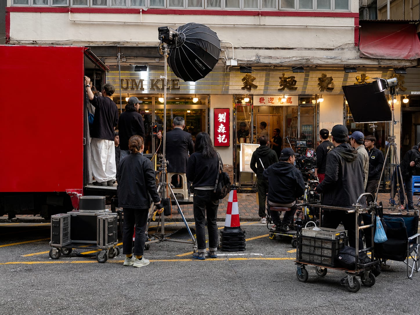 Hong Kong line producer coordinating production schedule.